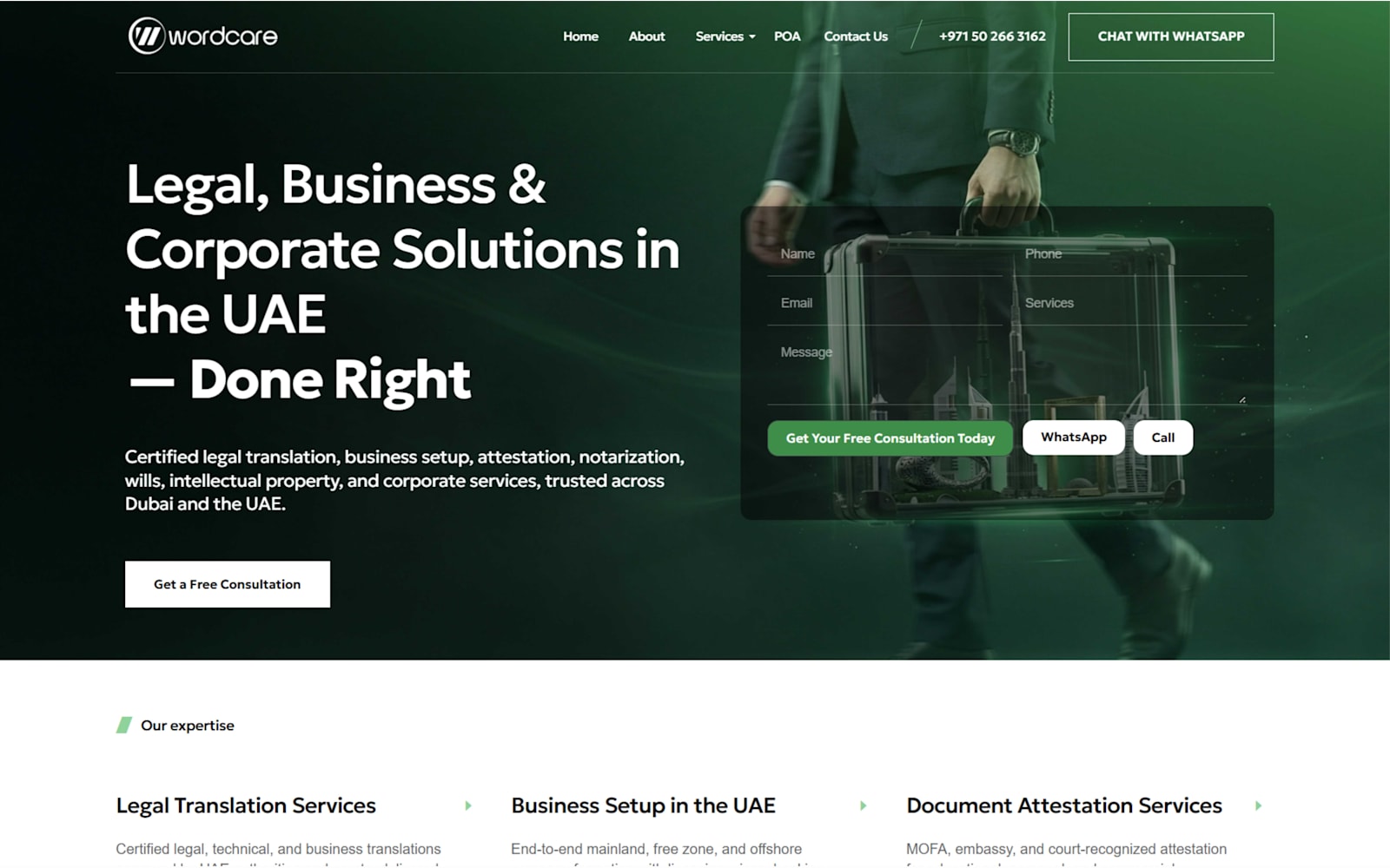 Wordcare Corporate Website Design — Website Design by Mr. Malayali