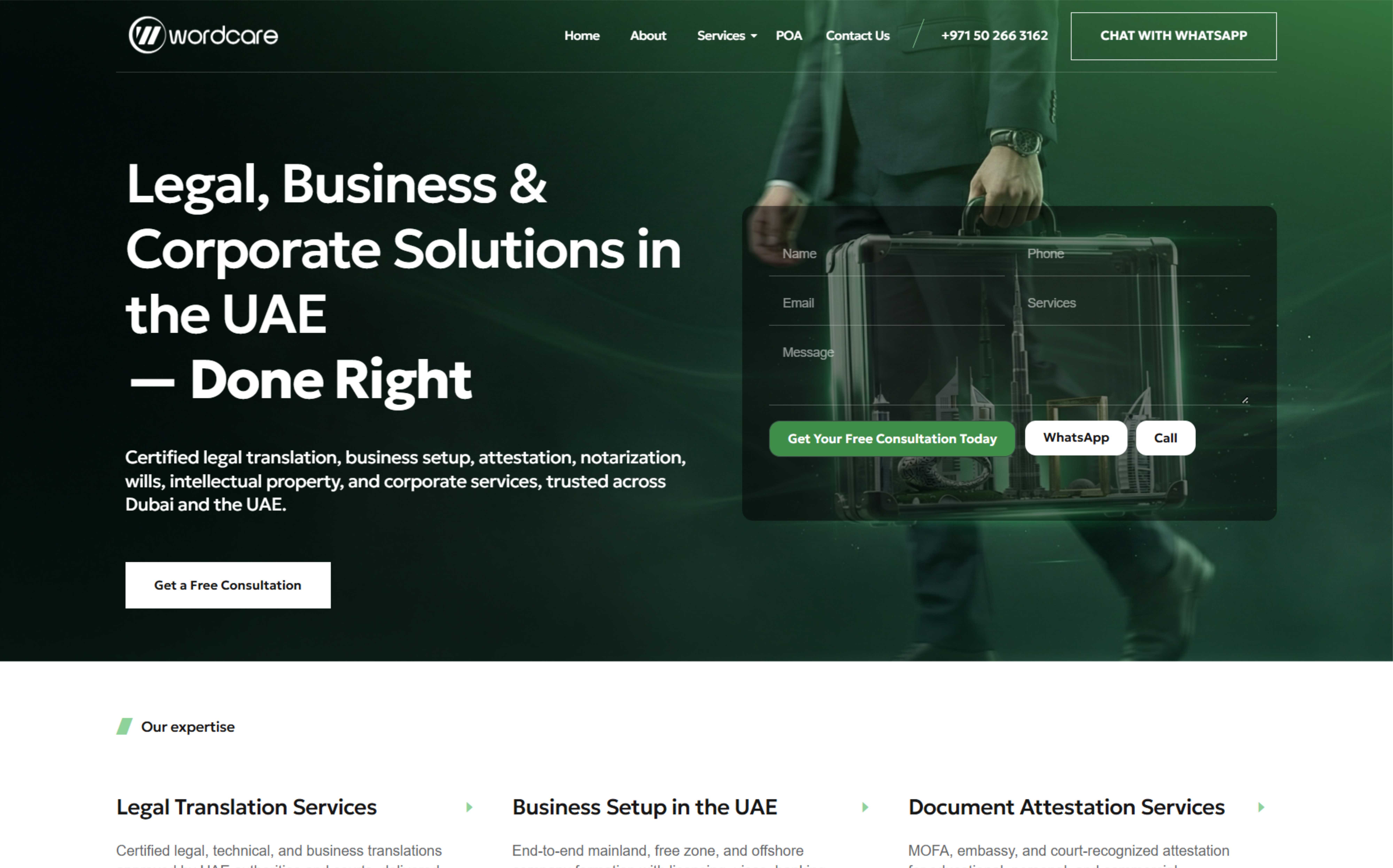 Wordcare Corporate Website Design — Website Design by Mr. Malayali