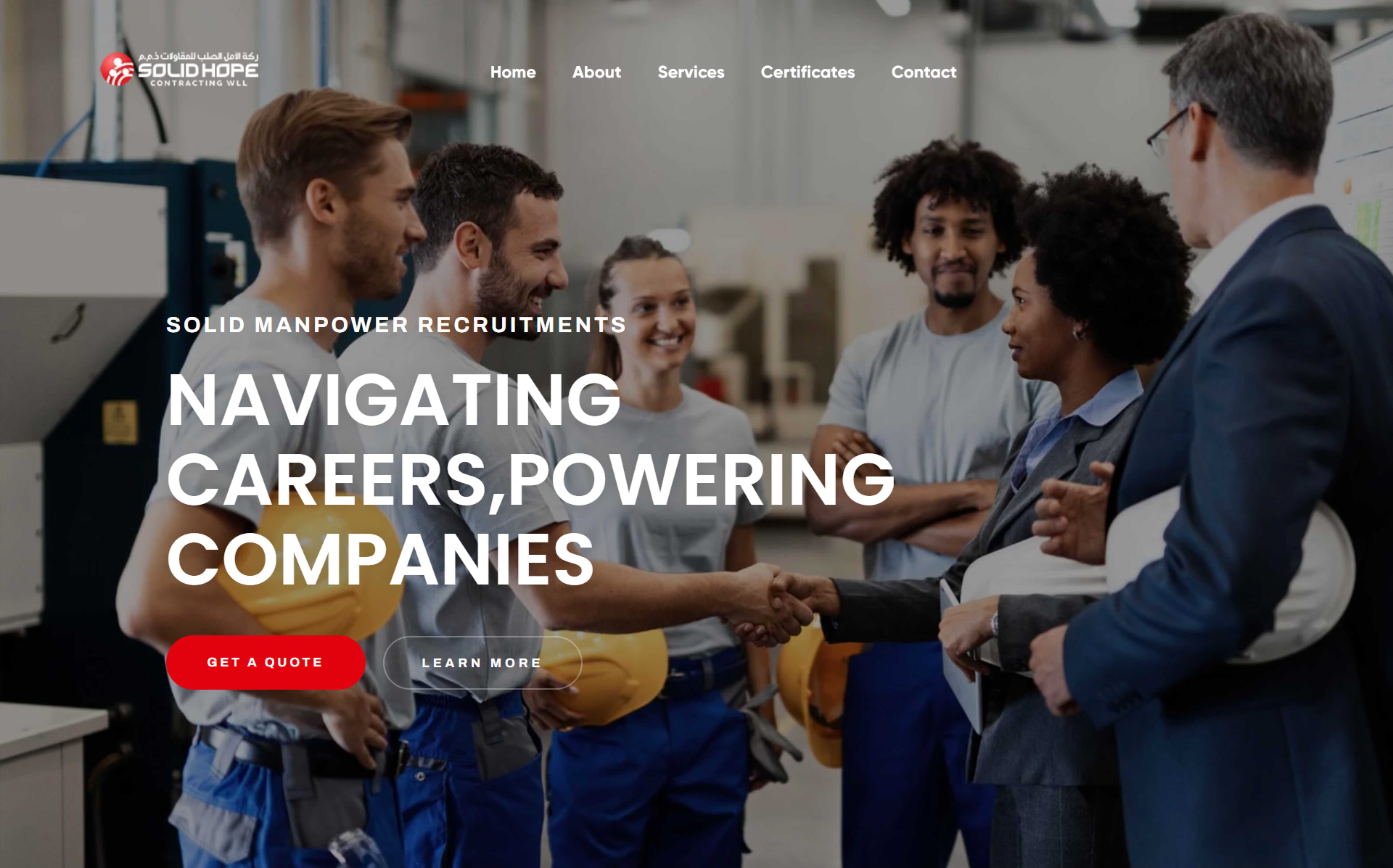 Solid Manpower Website Design — Website Design by Mr. Malayali