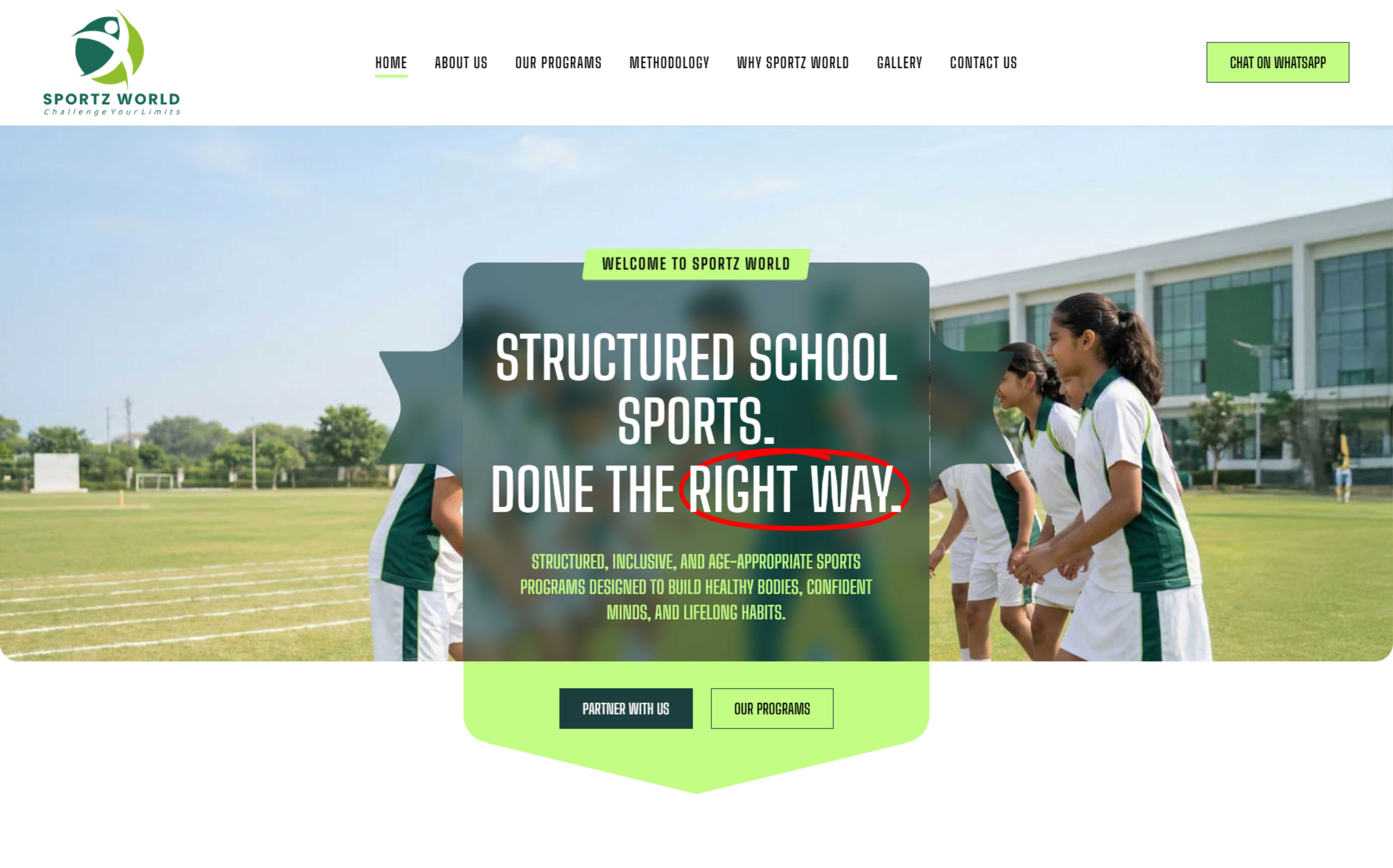 Sportz World Website Design — Website Design by Mr. Malayali